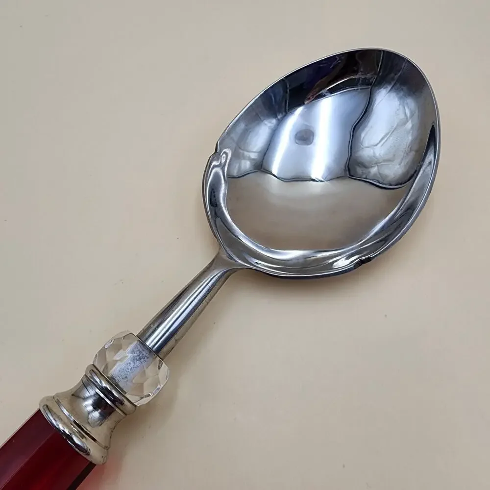 Lenox Holiday Jewel 3-Piece Serving Set Spoon Pierced Spoon Cold Meat Fork Boxed